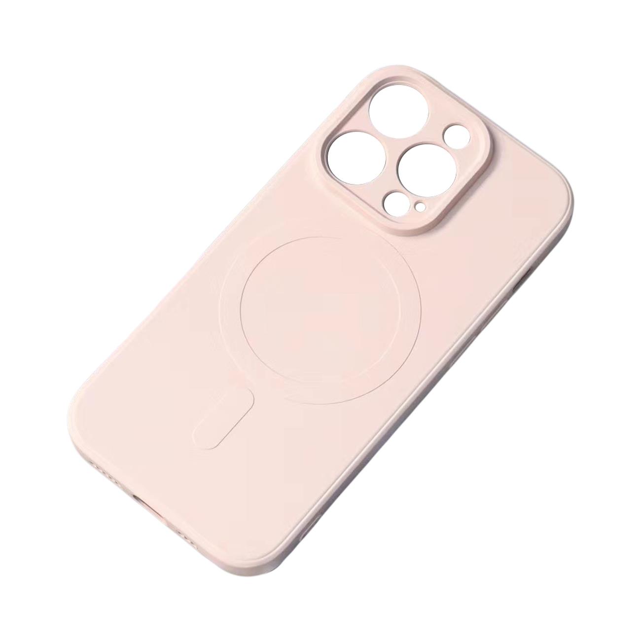 Coque en silicone Magsafe pour iPhone 14 Plus - Rose